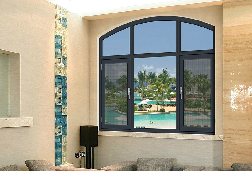 Broken bridge screen window outside