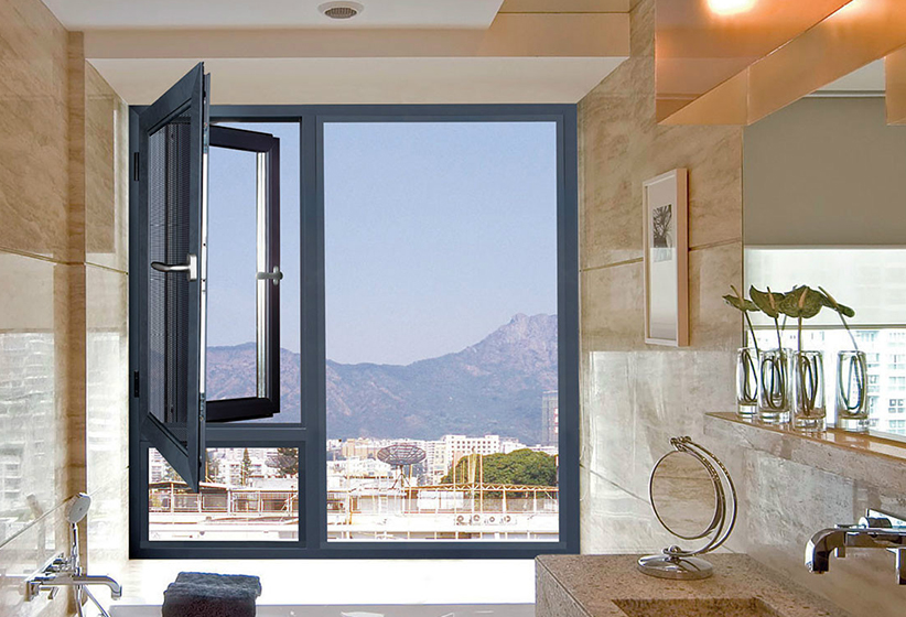 Broken bridge screen window outside