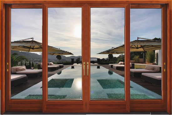 Aluminum wood doors and Windows