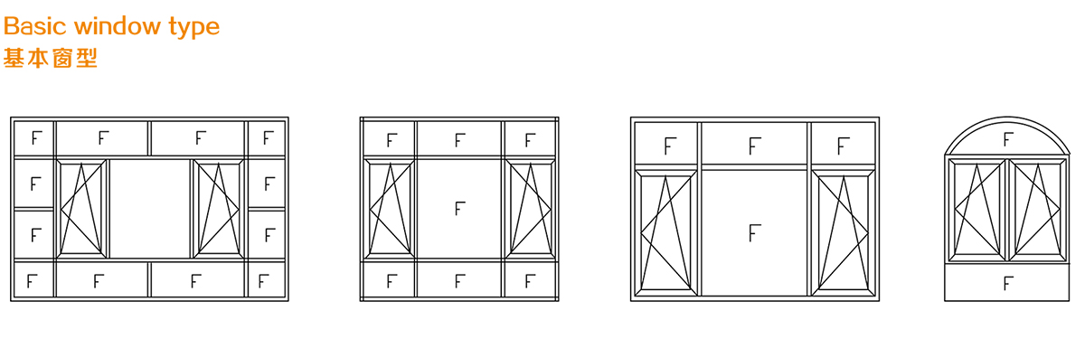 100断桥二合一平开窗系列 100断桥二合一平开窗系列
