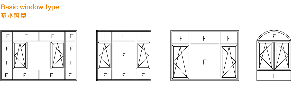 65平开窗系列(非断桥) 65平开窗系列(非断桥)
